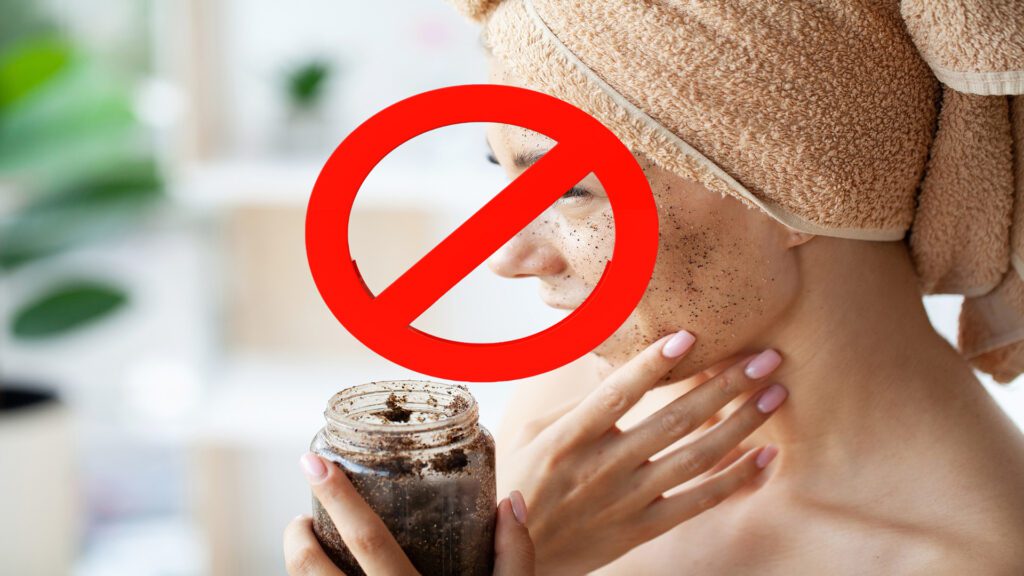 Avoid Exfoliating skin after spray tan